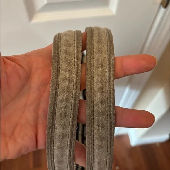 Coach Poppy G1120-18711 Signature Hearts Metallic Silver/Red  Glam Tote GUC - Picture 12 of 15